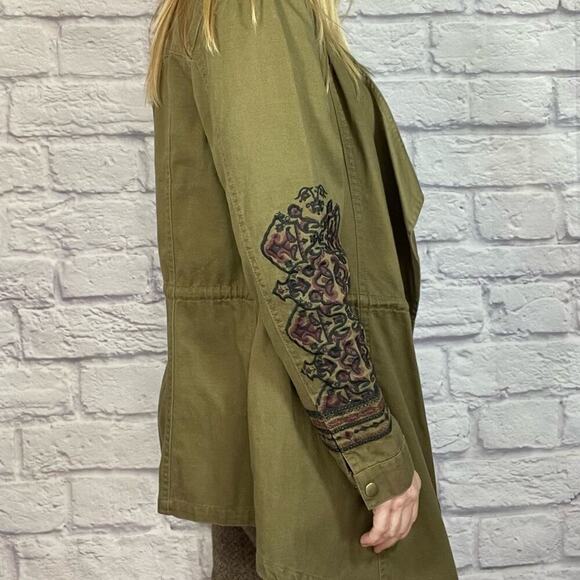 Y2K canvas embroidered jacket/cardigan - Picture 5 of 11